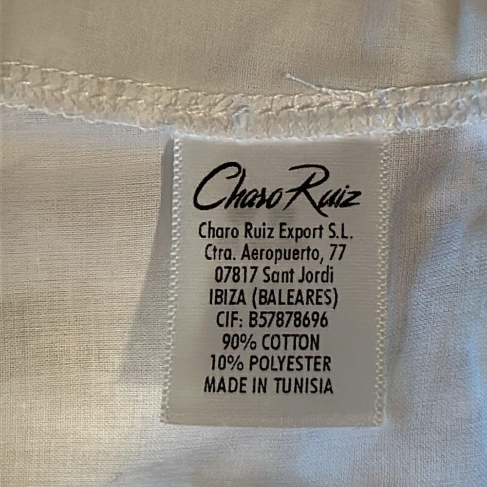 Charo Ruiz Ibiza Edda Top in White Size XS NWOT - Picture 4 of 5